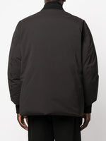 Logo-Patch Zip-Up Padded Coat