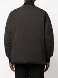 Logo-Patch Zip-Up Padded Coat