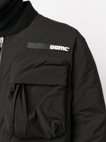 Logo-Patch Zip-Up Padded Coat
