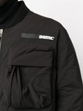 Logo-Patch Zip-Up Padded Coat
