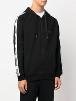 Logo-Tape Zipped Hoodie