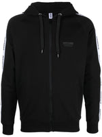 Logo-Tape Zipped Hoodie