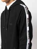 Logo-Tape Zipped Hoodie