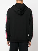 Logo-Tape Zipped Hoodie