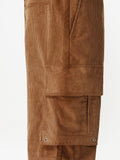 Logo-Plaque Corduroy Cargo Trousers