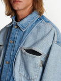 Panelled-Design Denim Jacket
