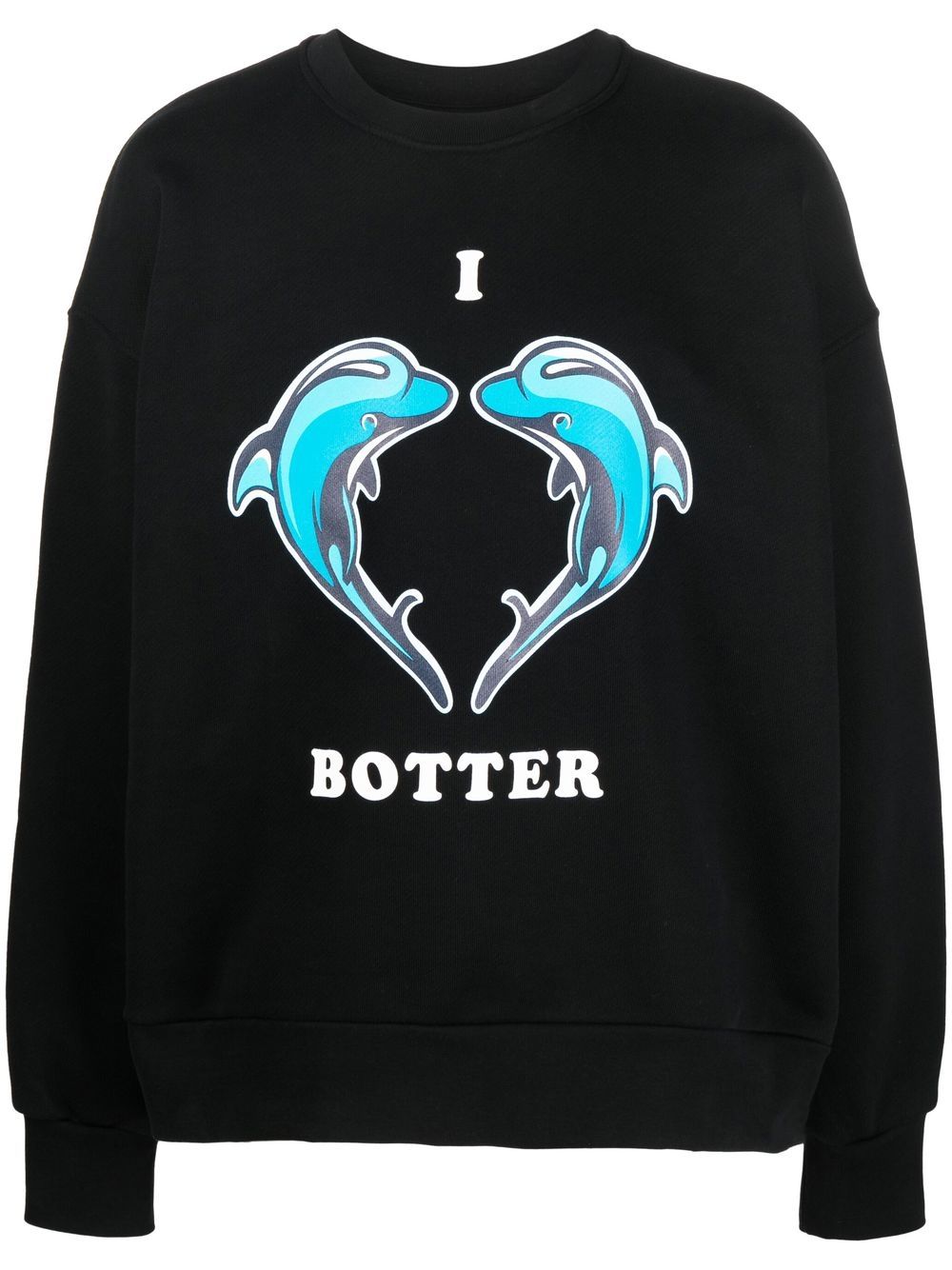 Graphic-Print Crew Neck Sweatshirt