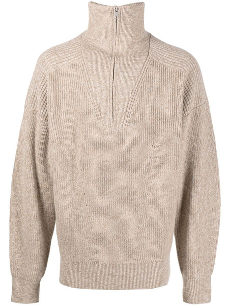 Funnel Neck Knitted Jumper