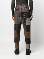 Patchwork Slim Fit Trousers