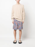 Pattern-Print Deck Shorts