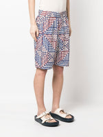 Pattern-Print Deck Shorts