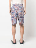 Pattern-Print Deck Shorts