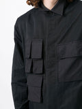 Multi-Pocket Pointed-Collar Overshirt