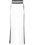 High Waisted Side Stripe Trousers