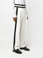 High Waisted Side Stripe Trousers