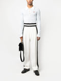 High Waisted Side Stripe Trousers