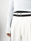 High Waisted Side Stripe Trousers