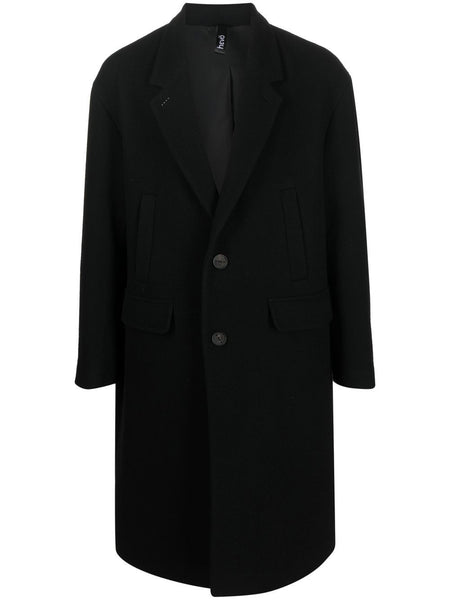 Single-Breasted Wool Coat