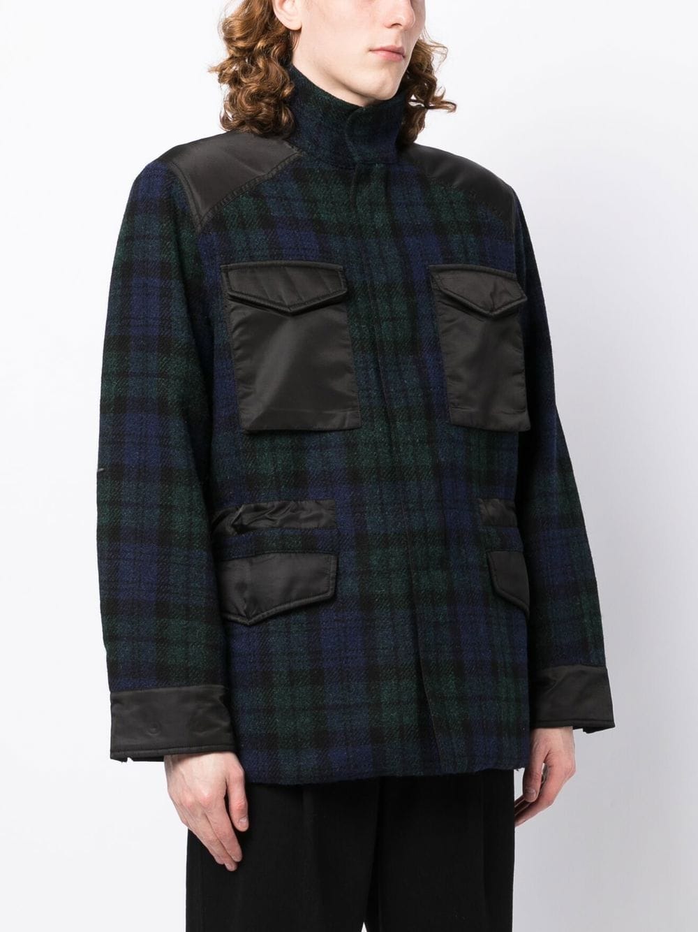 Tartan Elasticated-Waist Jacket