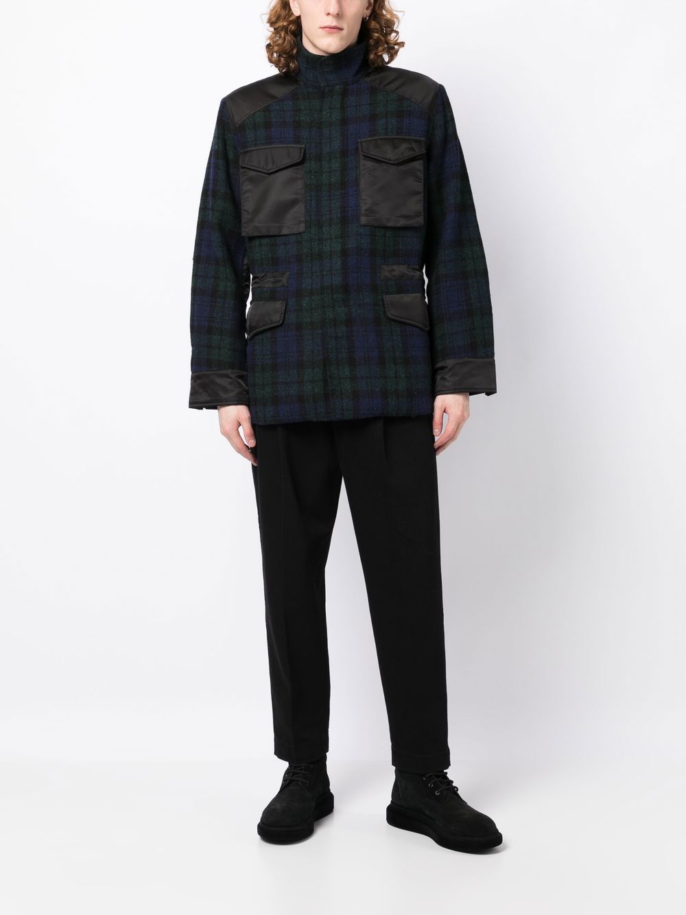 Tartan Elasticated-Waist Jacket