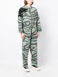 Camouflage-Print Zip-Up Jumpsuit