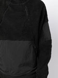 Textured Panelled Sweatshirt