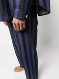 Striped Straight-Leg Trousers