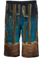 Cactus-Print Bermuda Shorts