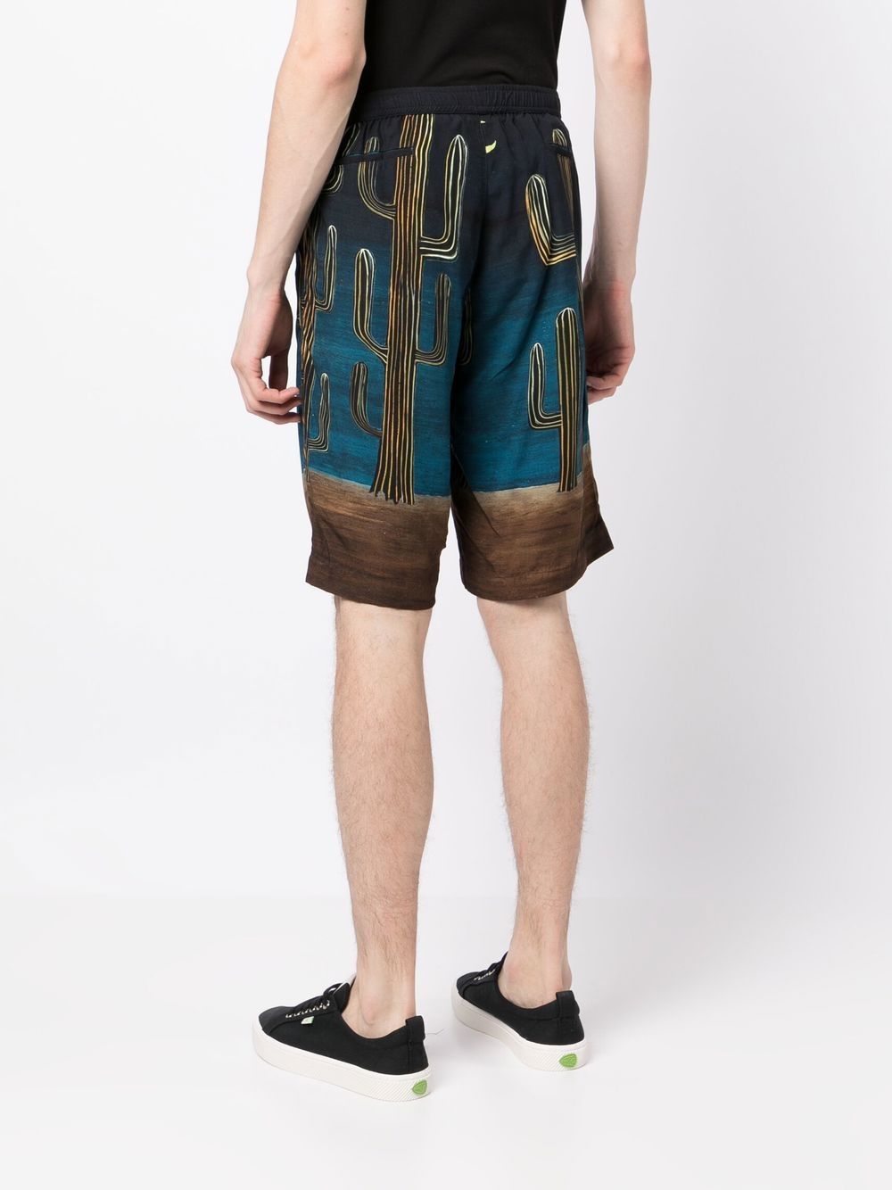 Cactus-Print Bermuda Shorts