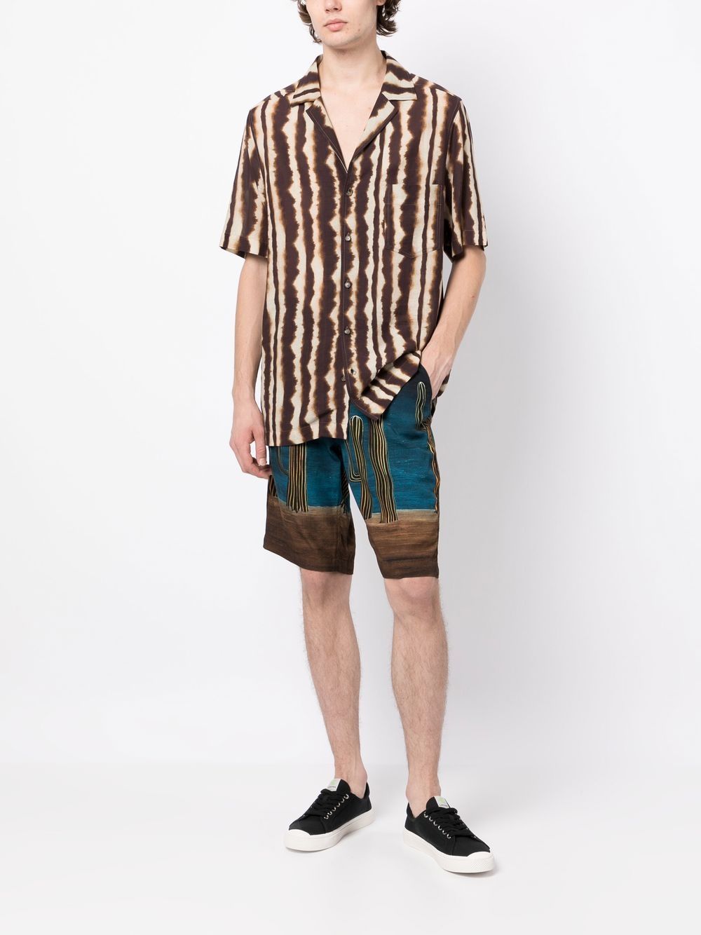 Cactus-Print Bermuda Shorts