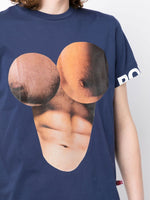 Body Print Cotton T-Shirt