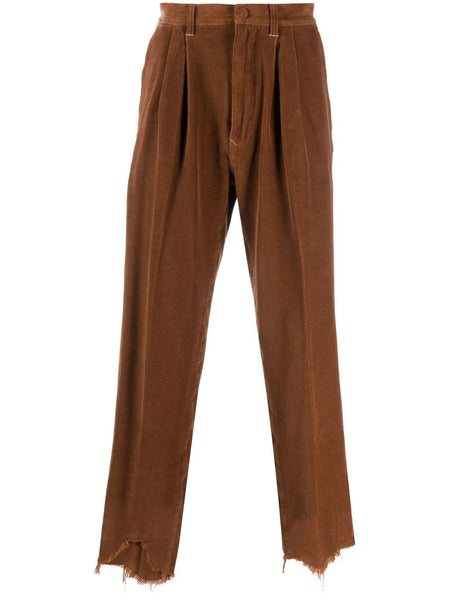 Raw-Cut Corduroy Trousers