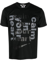 Slogan-Print Swoosh T-Shirt