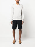 Striped Fine Knit Polo Shirt