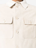 Hybrid Leather Shirt Jacket