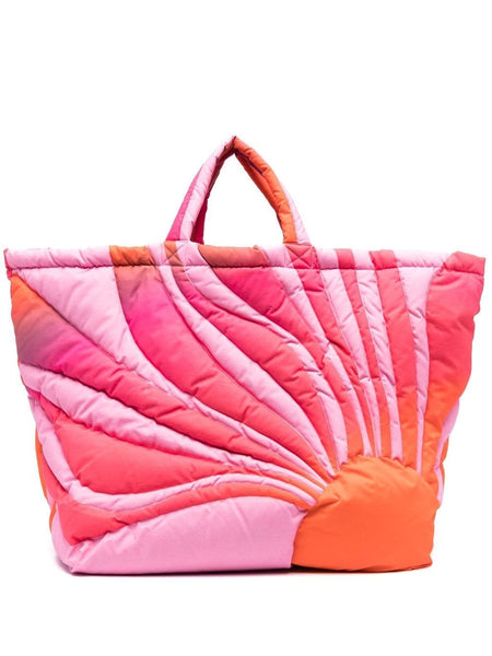 Sunset Puffer Tote Bag