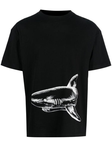 Shark-Print Organic Cotton T-Shirt