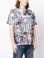 Collage-Print Cotton T-Shirt