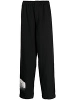 Graphic-Patch Wool Trousers