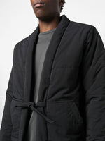 Padded Tie Front Kimono Jacket