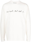 Slogan-Print Cotton Sweatshirt