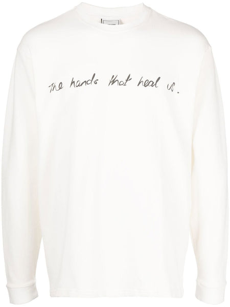 Slogan-Print Cotton Sweatshirt