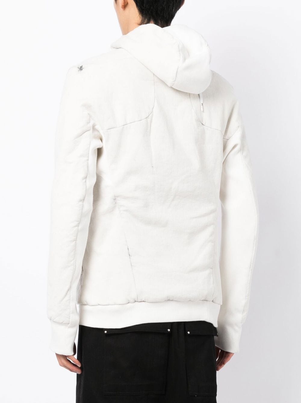 Off-Centre Zip-Up Hooded Jacket
