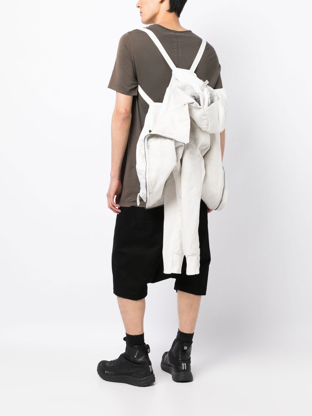 Off-Centre Zip-Up Hooded Jacket