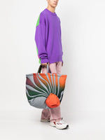 Abstract-Pattern Padded Tote Bag