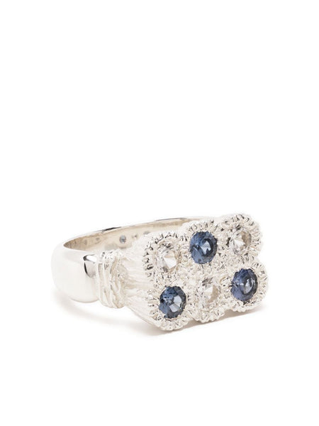 Flowers Grow Together Sapphire Ring