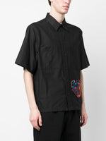 Embroidered-Design Short-Sleeve Shirt