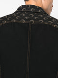 Moon-Print Denim Jacket