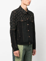 Moon-Print Denim Jacket
