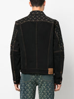 Moon-Print Denim Jacket